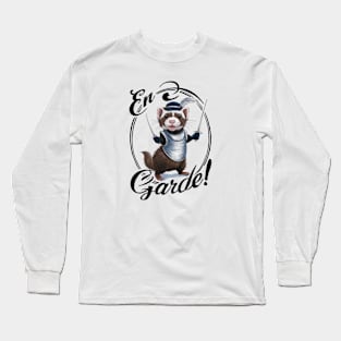 'En Garde! 'Funny Fencing Ferret Long Sleeve T-Shirt